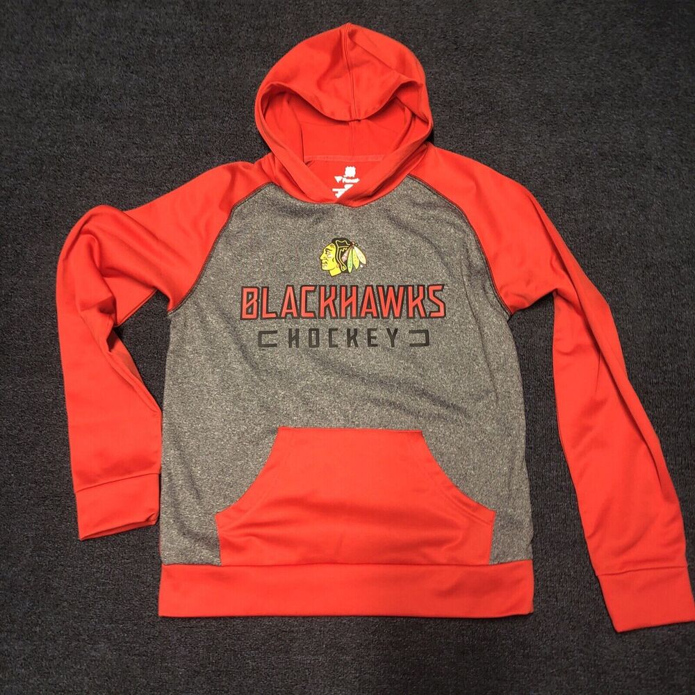Mens chicago blackhawks sweatshirt red Fanastic medium used